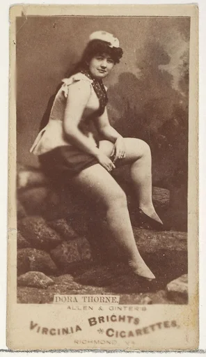 Dora Thorne, from the Actors and Actresses series (N45, Type 1) for Virginia Brights Cigarettes