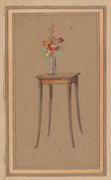 Designs for a Small Side Table in the Art Nouveau Style — Georges de Feure|Edward Colonna