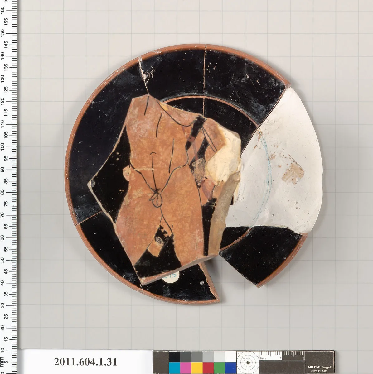 Terracotta fragment of a kylix (drinking cup) — Unknown