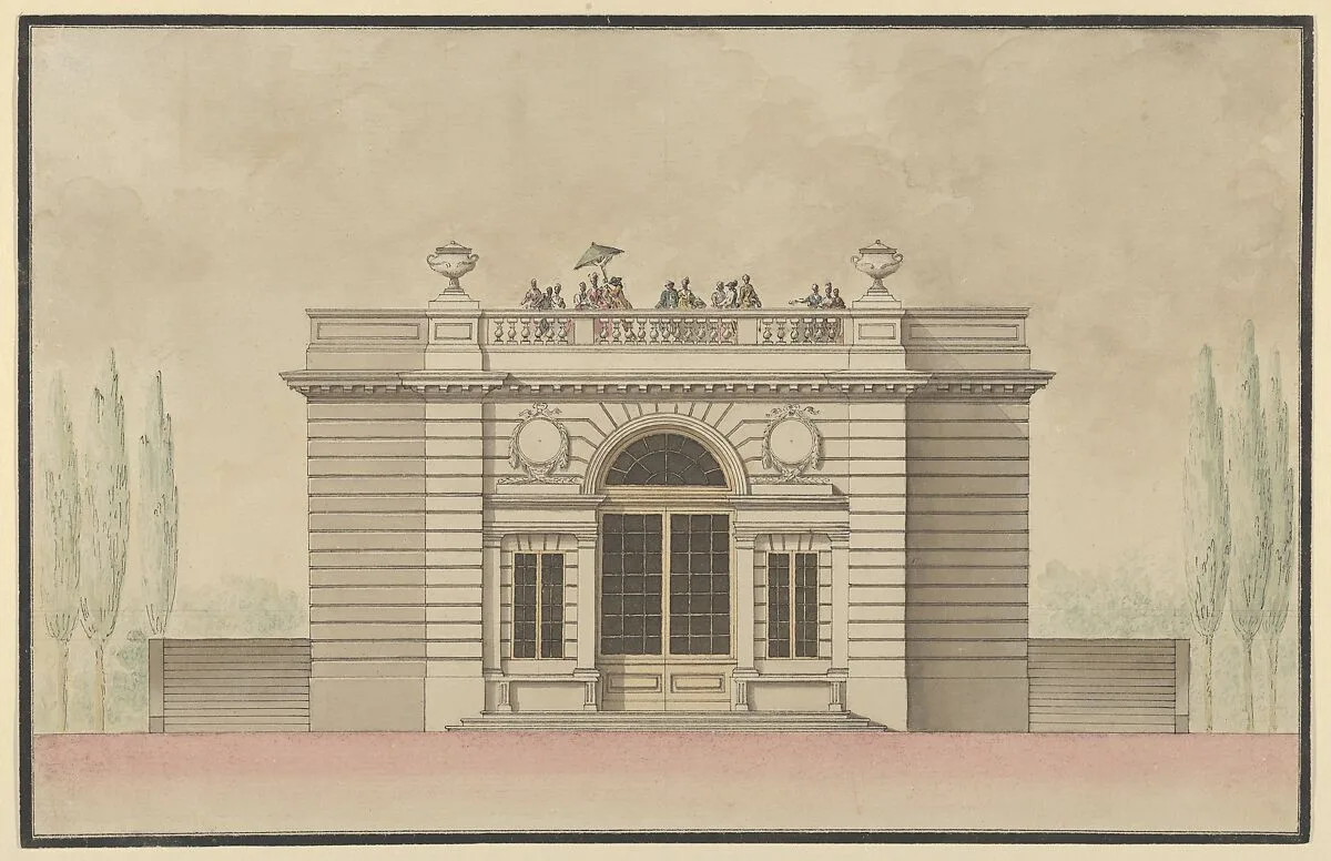 View of the Casino del Caffé in Parma — Ennemond Alexandre Petitot