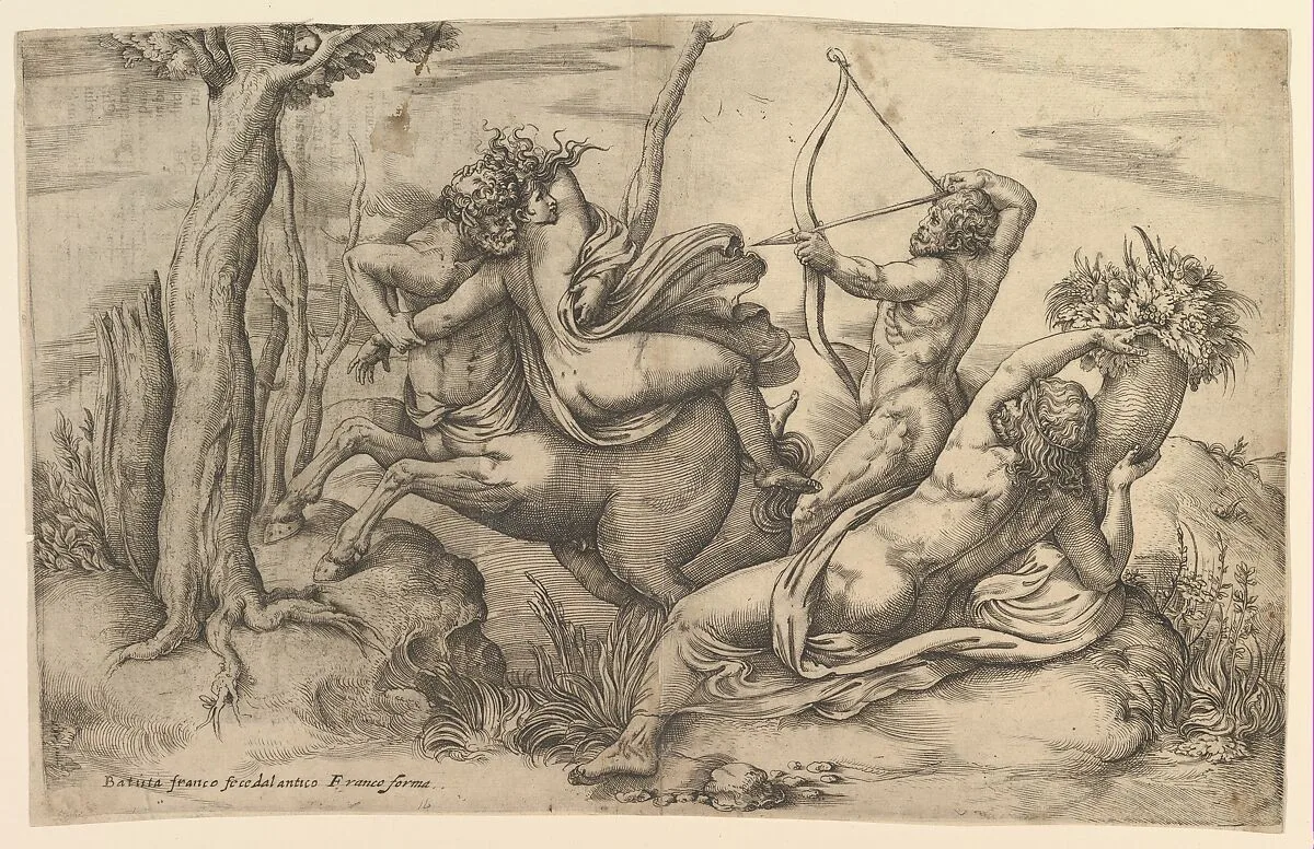 The Abduction of Dejanira — Battista Franco