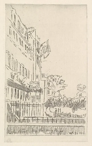 Cruikshank's House on Coronation Day