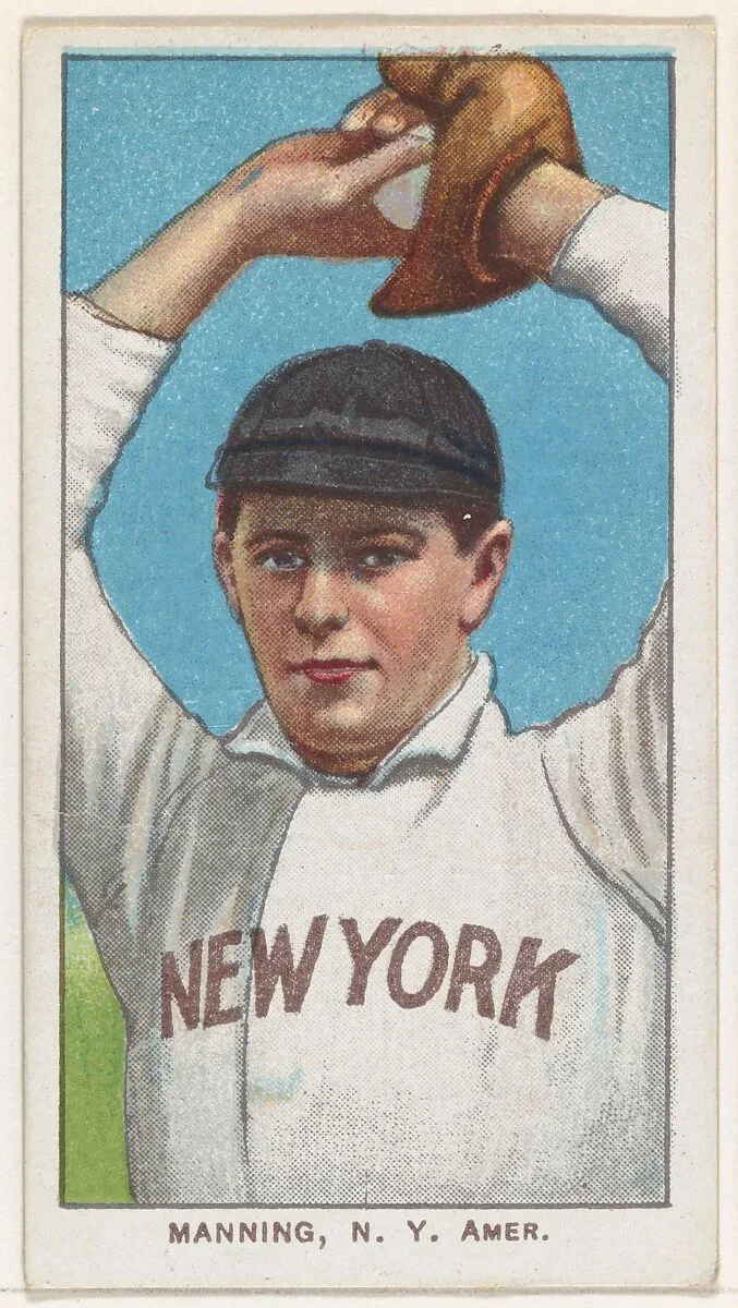 Manning, New York, American League, from the White Border series (T206) for the American Tobacco Company — American Tobacco Company