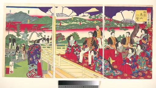 諸国名所図会内 西京東山一覧|A Glimpse of Higayashiyama the Western Capital, from the series Famous Places in the Nation (Shokoku meisho zukai no uchi-Saikyō Higashiyama ichiran)