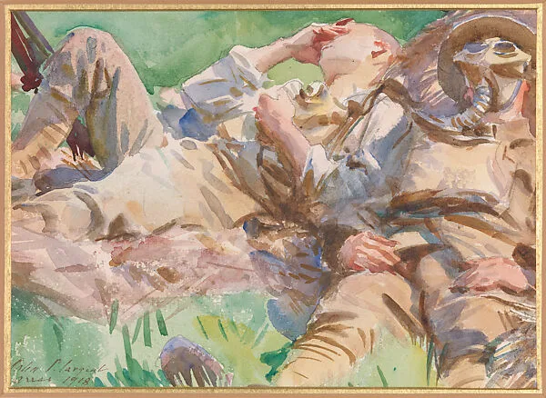 Two Soldiers at Arras — John Singer Sargent