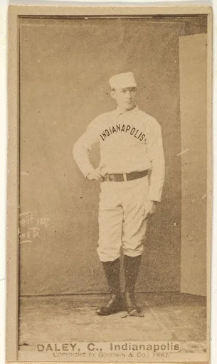 Daley, Catcher, Indianapolis, from the Old Judge series (N172) for Old Judge Cigarettes