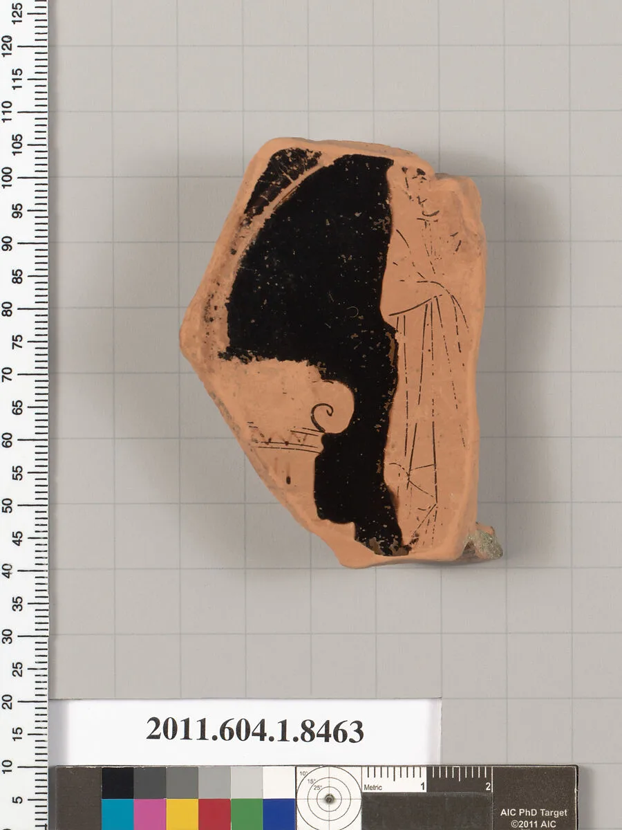 Terracotta fragment of a stemless kylix (drinking cup) — Unknown