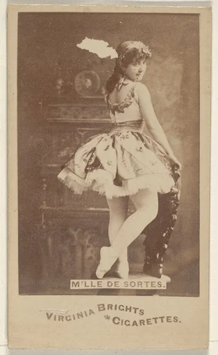 M'lle de Sortes, from the Actors and Actresses series (N45, Type 6) for Virginia Brights Cigarettes