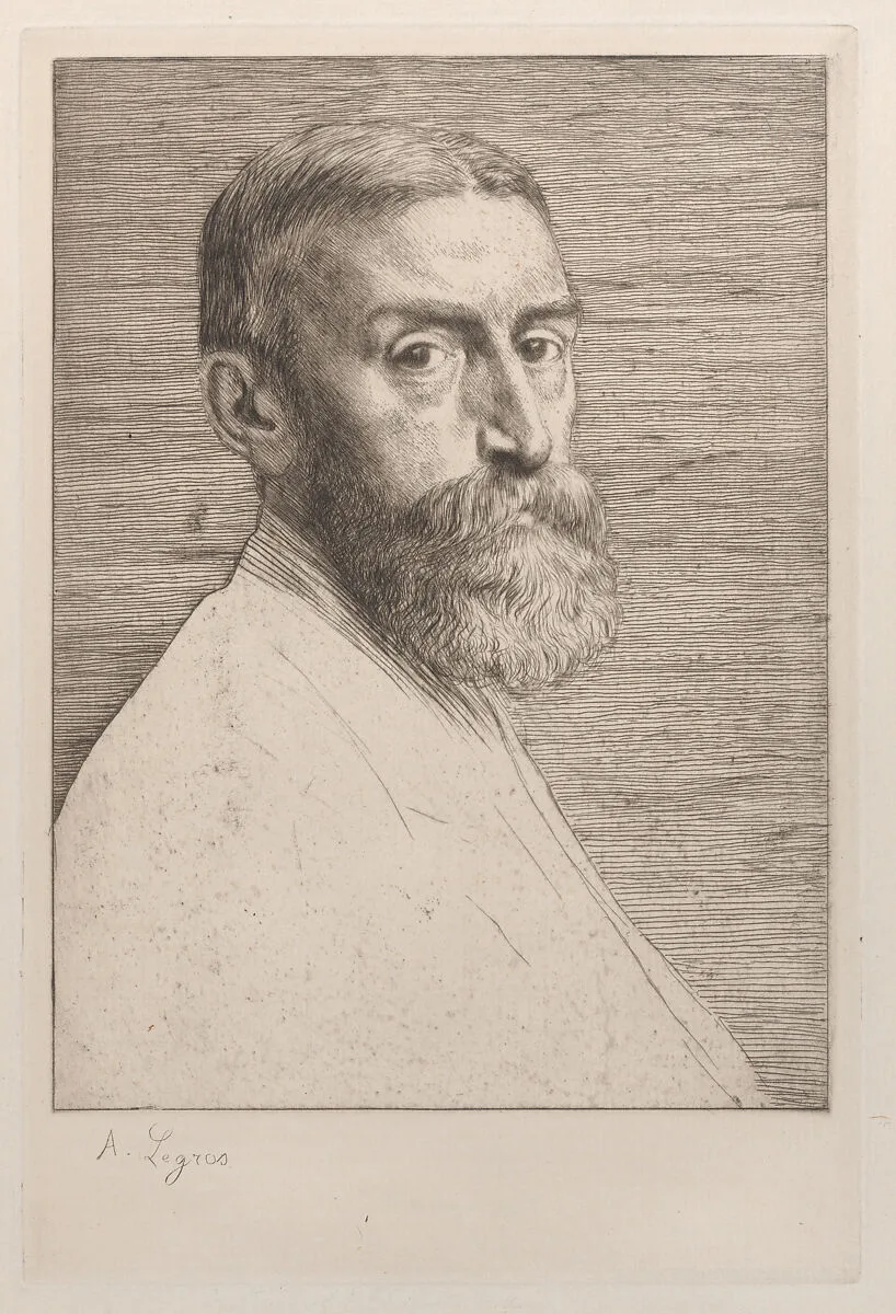 Portrait of Sir Edward John Poynter, from "The Portfolio" — Sir Edward John Poynter|Alphonse Legros
