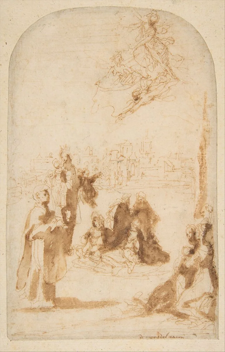 Saint Hyacinth Walking on the Waters — Francesco Vanni