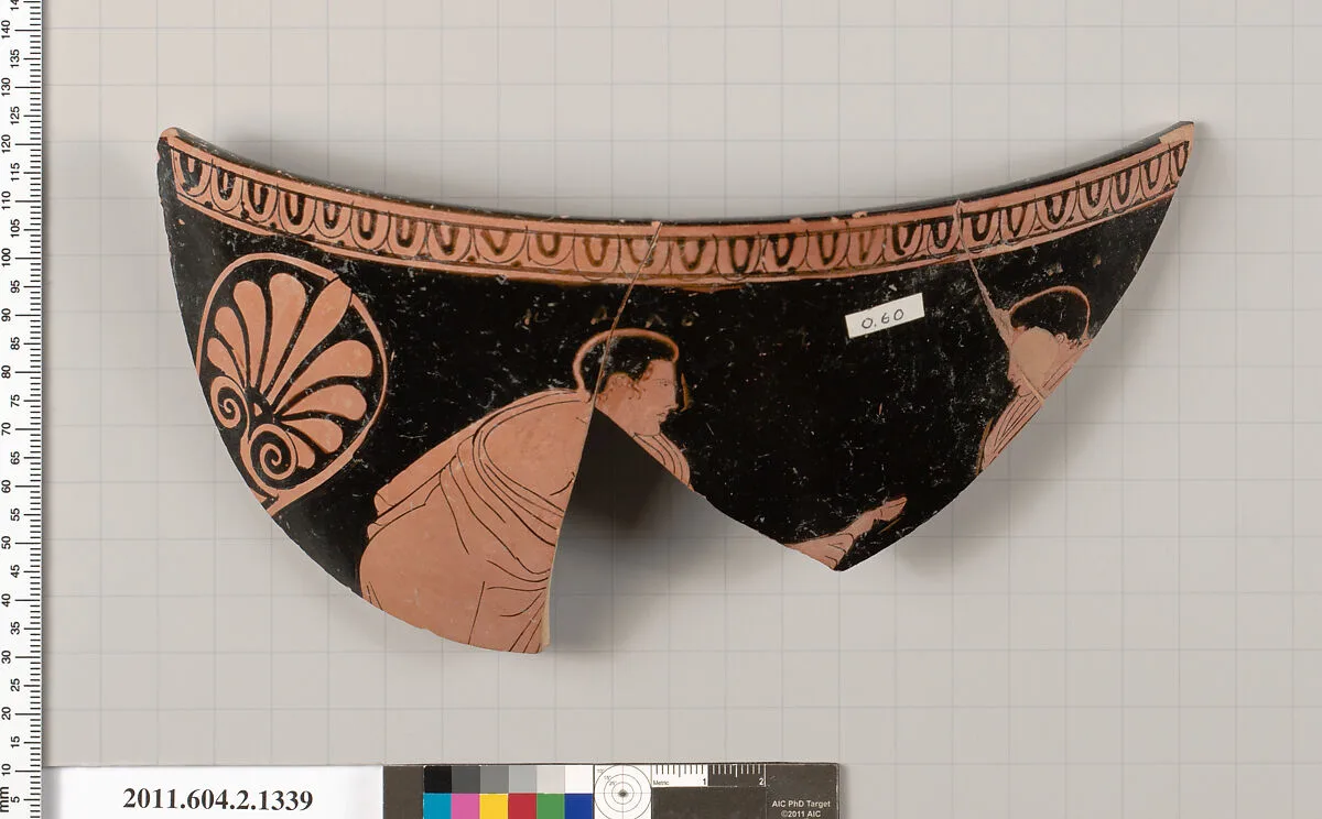 Terracotta fragment of a skyphos (deep drinking cup) — Unknown