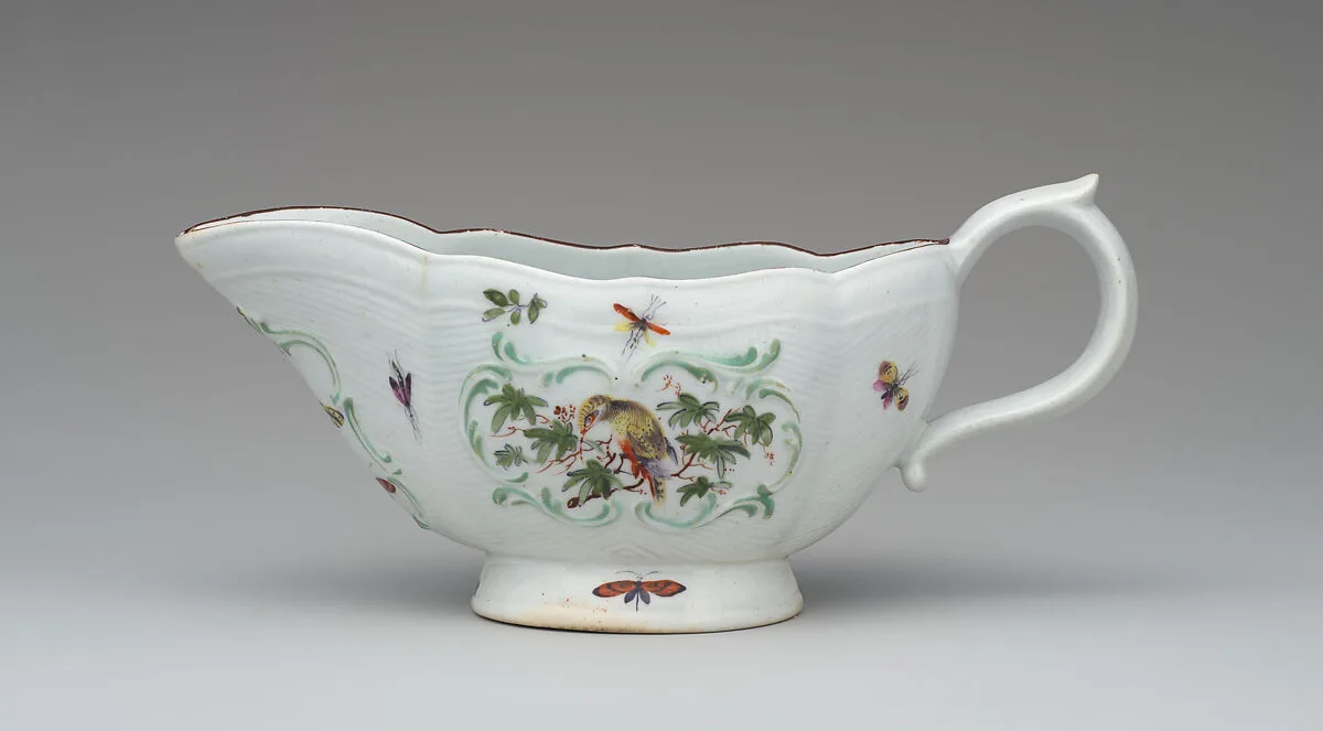 Sauceboat — Bow Porcelain Factory