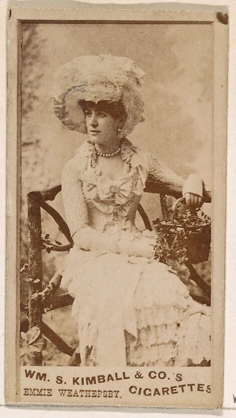 Emmie Weathersby, from the Actresses series (N203) issued by Wm. S. Kimball & Co. — William S. Kimball & Company
