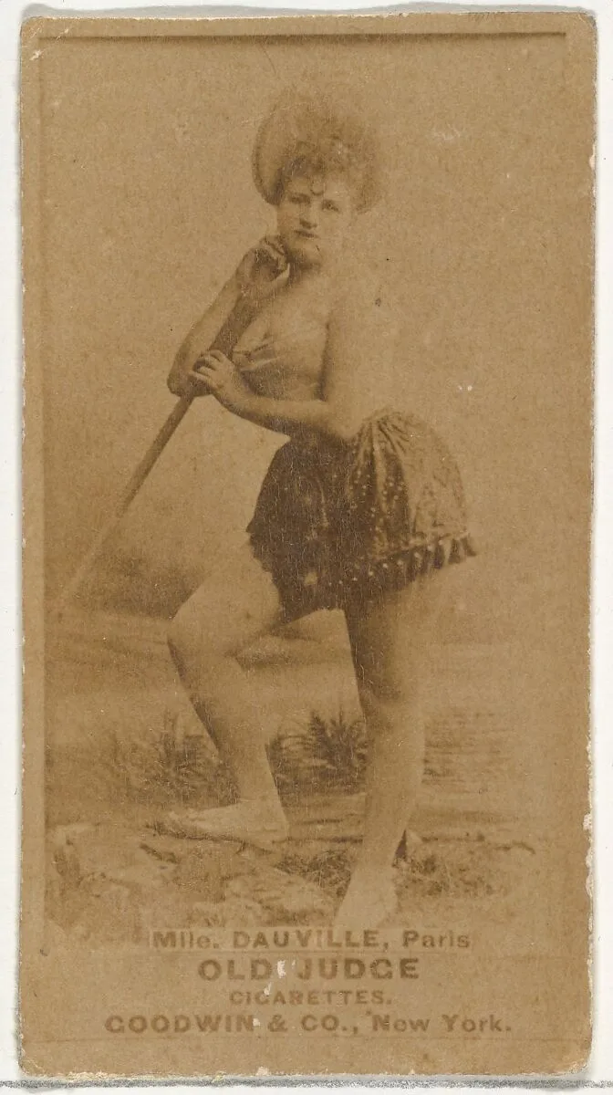 Mlle. Dauville, Paris, from the Actors and Actresses series (N171) for Old Judge Cigarettes — Goodwin & Company