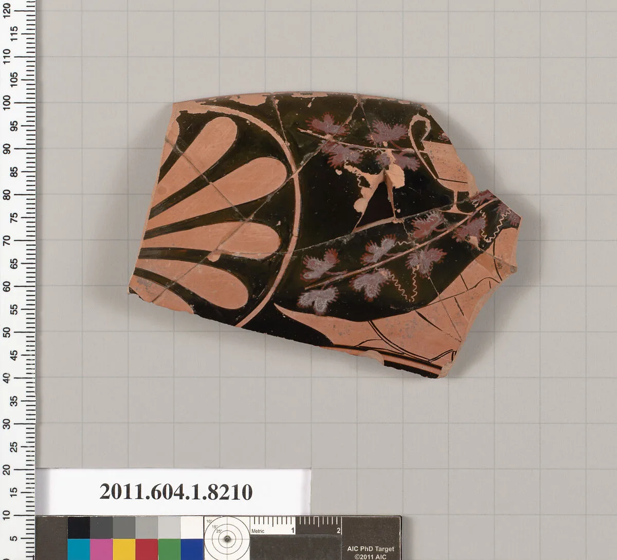 Terracotta rim fragment of a kylix (drinking cup) — Unknown