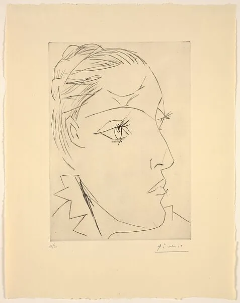 Portrait of Dora Maar with a Chignon II — Pablo Picasso|Jacques Frélaut|Galerie Louise Leiris