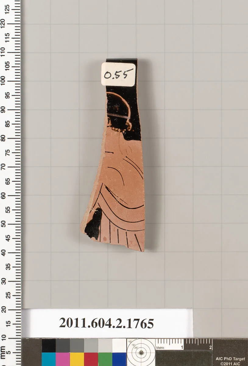 Terracotta rim fragment of a skyphos (deep drinking cup) — Unknown