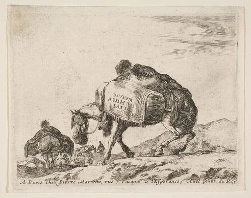 Pack Horse, frontispiece for "Diversi Animali"
