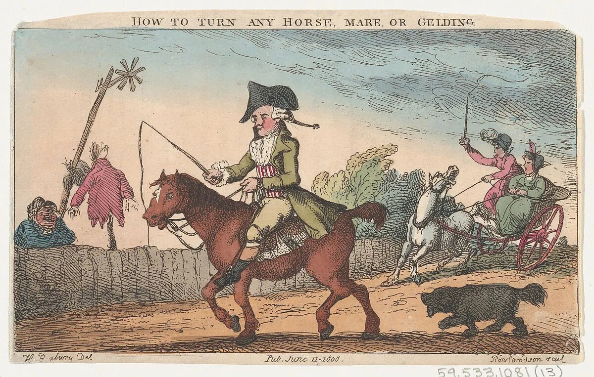 How to Turn Any Horse, Mare, or Gelding — Thomas Rowlandson|Henry William Bunbury|Thomas Tegg