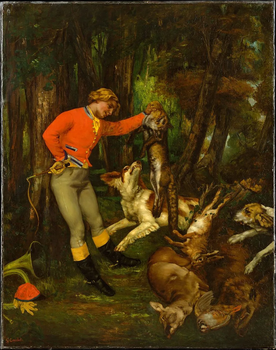 After the Hunt — Gustave Courbet