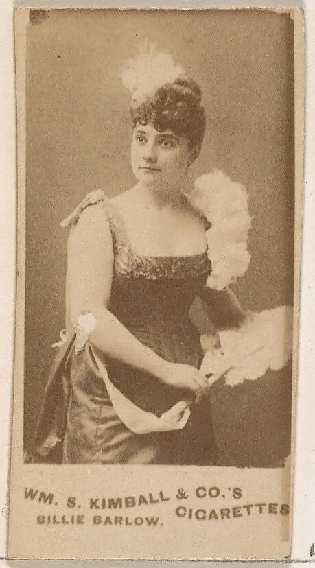 Billie Barlow, from the Actresses series (N203) issued by Wm. S. Kimball & Co. — William S. Kimball & Company