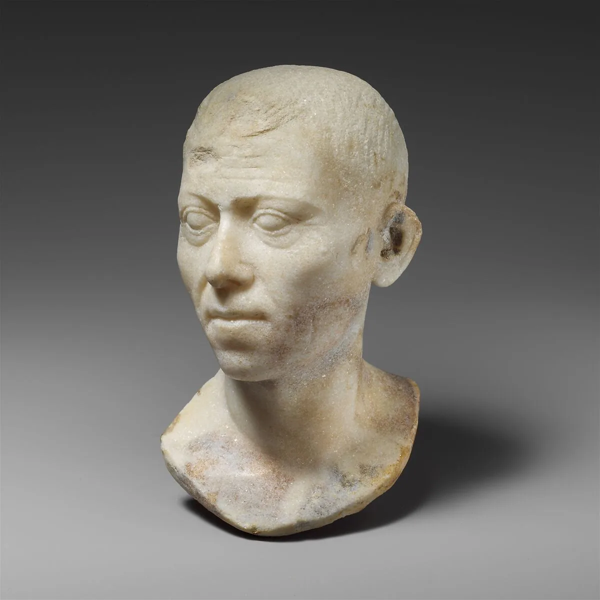 Marble bust of a man — Unknown