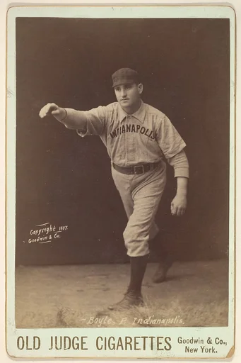 Henry Boyle, Pitcher, Indianapolis, from the series Old Judge Cigarettes