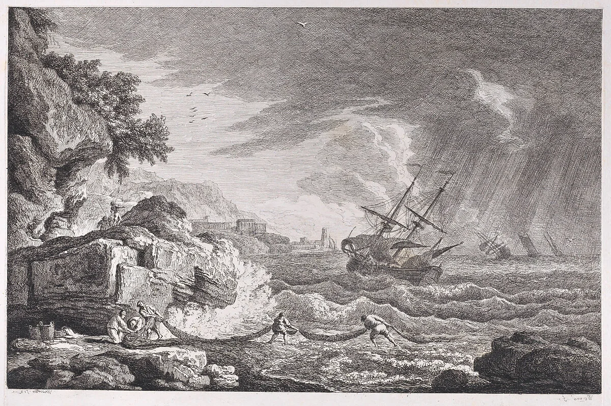 Harbor Scene — Joseph Vernet|Franz Edmund Weirotter