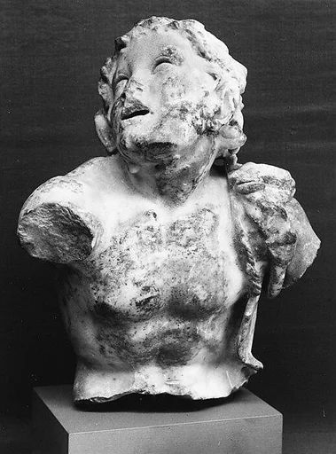 Marble statuette of a satyr