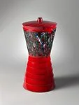 "Murrine rosse - Caledoscopio N.3" Vase