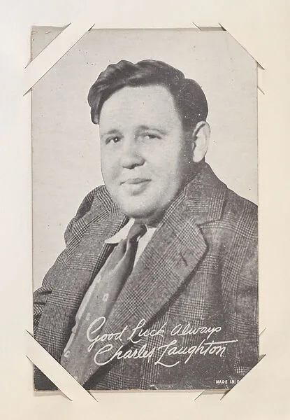 Charles Laughton from Movie Stars Exhibit Cards series (W401) — Unknown