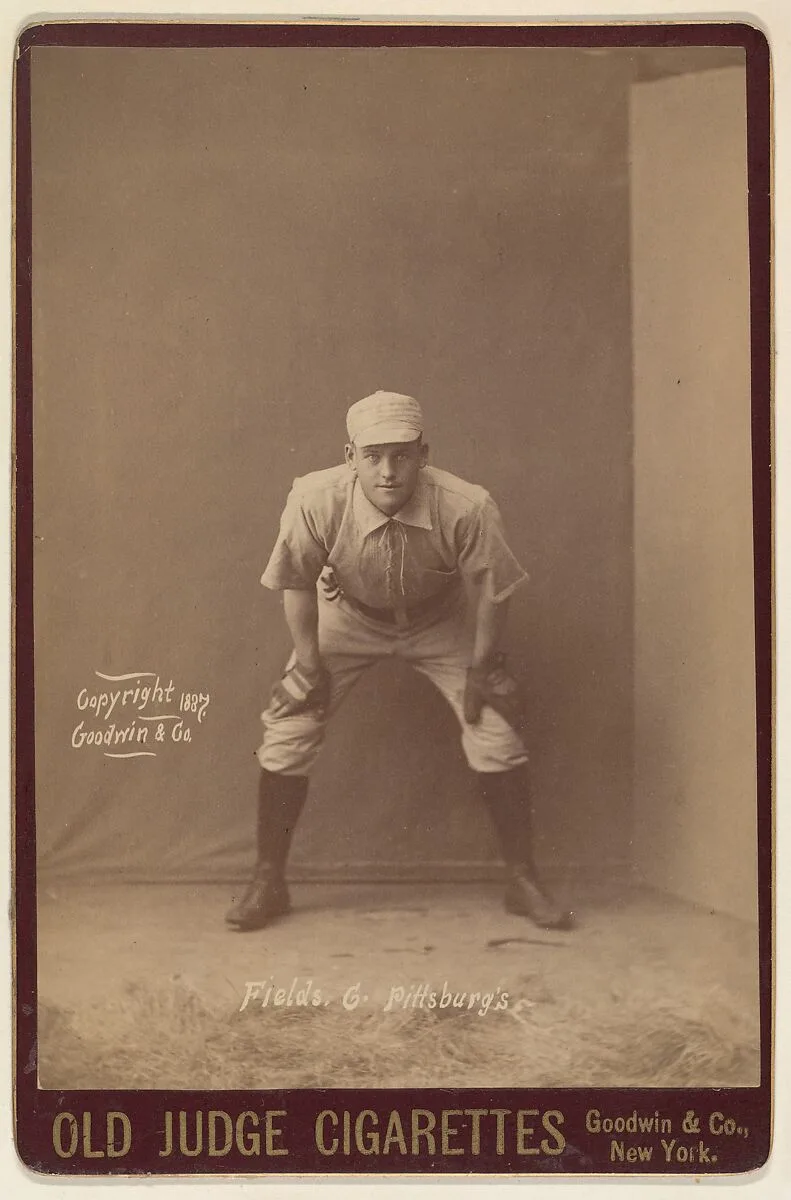 Fields, Catcher, Pittsburgh, from the series Old Judge Cigarettes — Goodwin & Company