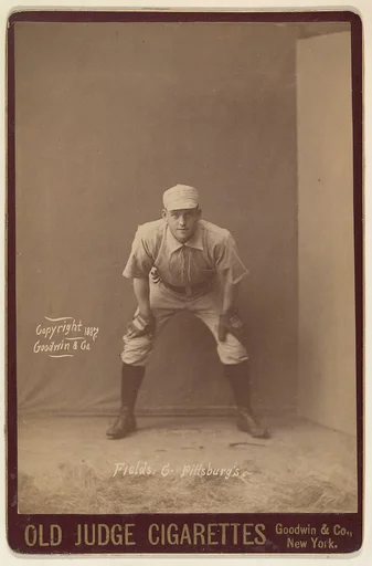 Fields, Catcher, Pittsburgh, from the series Old Judge Cigarettes