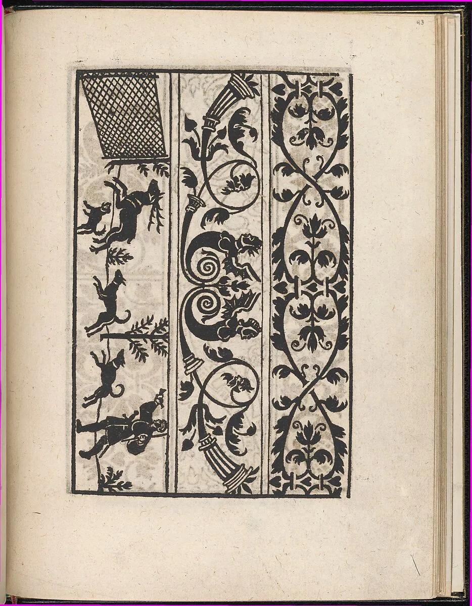Page from Ein new kunstlich Modelbuch...(Page 43r) — Peter Quentel