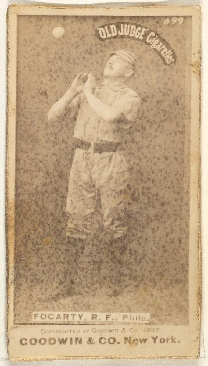 James G. Fogarty, Right Field, Philadelphia, from the Old Judge series (N172) for Old Judge Cigarettes — Goodwin & Company