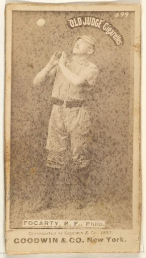 James G. Fogarty, Right Field, Philadelphia, from the Old Judge series (N172) for Old Judge Cigarettes