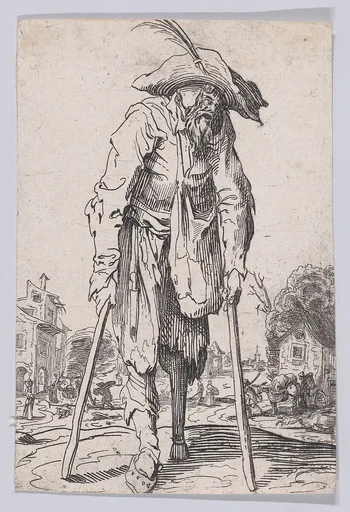 Reverse Copy of Le Mendiant a la Jambe de Bois (The Beggar with the Wooden Leg), from "Les Gueux suite appelée aussi Les Mendiants, Les Baroni, ou Les Barons" (The Beggars, also called the Barons)
