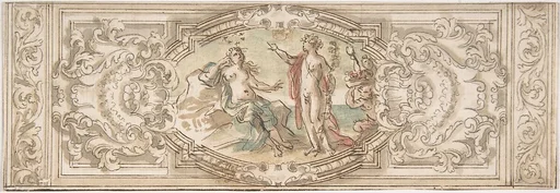 Design for a Panel with a Depiction of Bacchus and Ariadne
