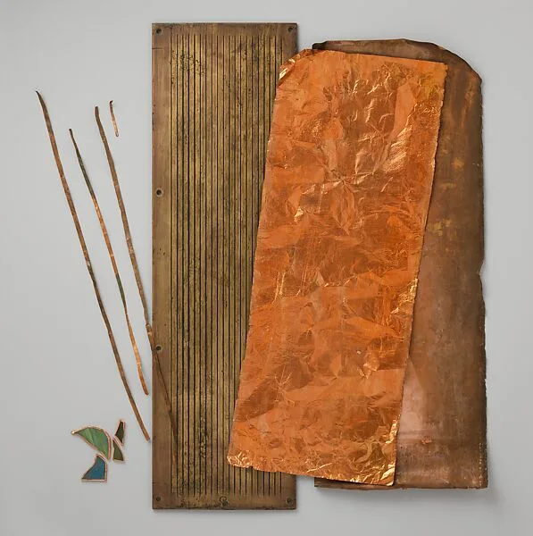 Sample copper sheet from Tiffany Studios — Tiffany Studios