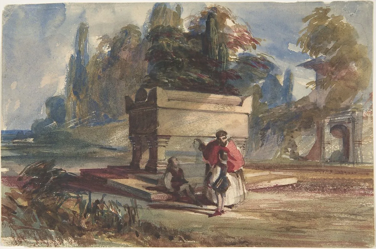 Oriental Scene — William Makepeace Thackeray|William James Müller