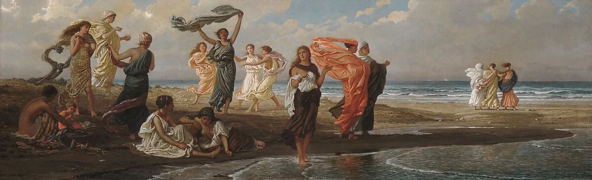 Greek Girls Bathing — Elihu Vedder