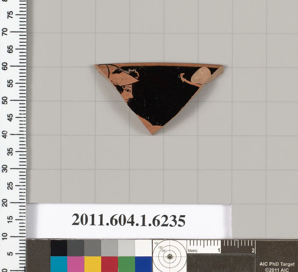 Terracotta rim fragment of a kylix (drinking cup) — Unknown