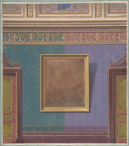 Design for Elevation of the Duchess of Newcastle's Bedroom, Hôtel Hope