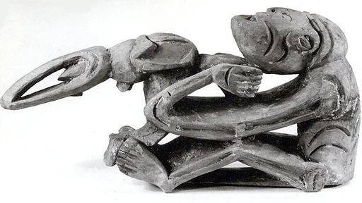 Figure from a Canoe Prow
