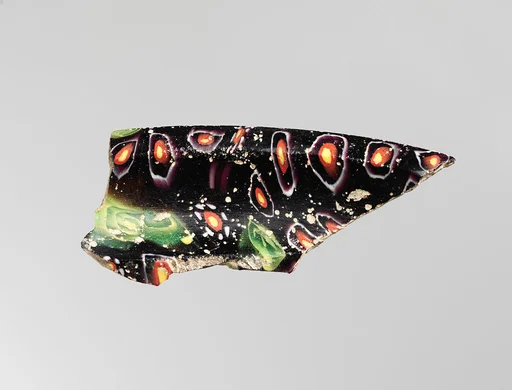 Glass mosaic carinated dish fragment