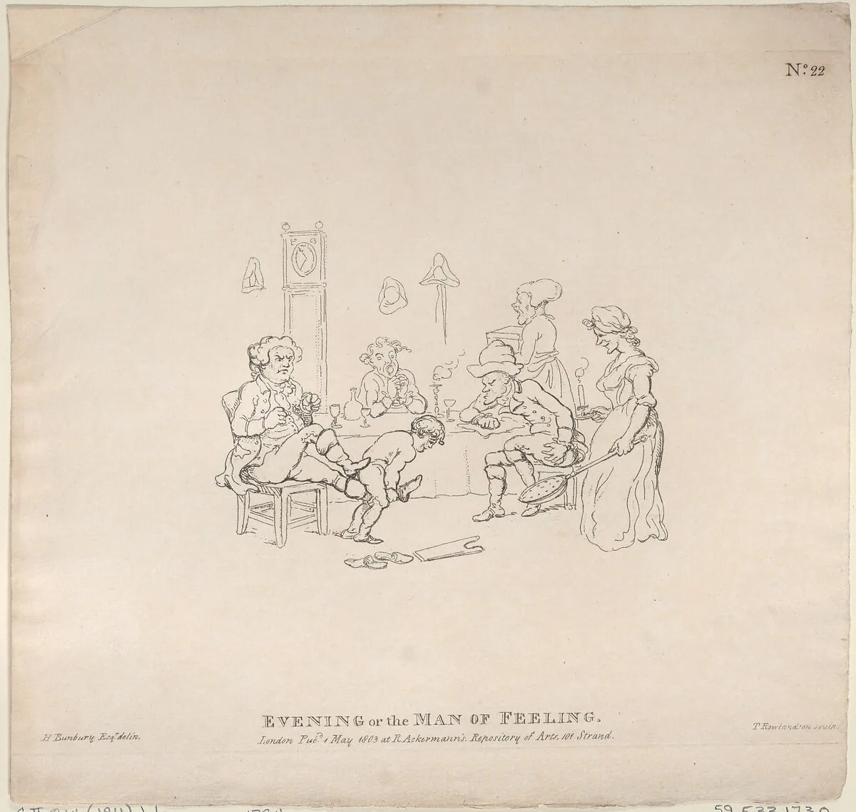 Evening, or, the Man of Feeling — Rudolph Ackermann, London|Thomas Rowlandson|Henry William Bunbury