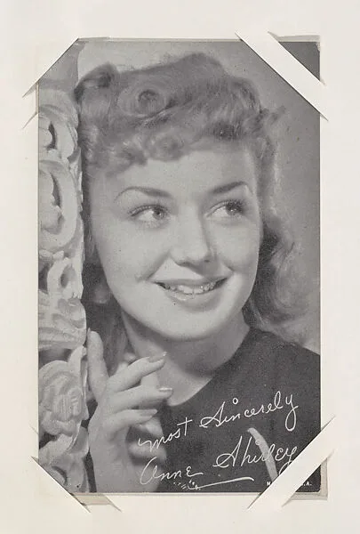 Anne Shirley from Movie Stars Exhibit Cards series (W401) — Unknown