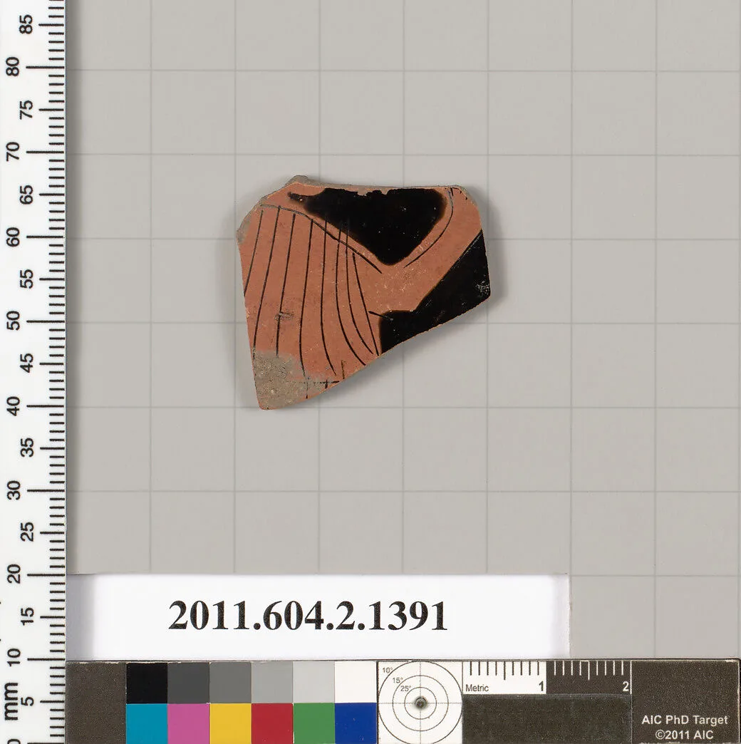 Terracotta fragment of a skyphos (deep drinking cup) — Unknown