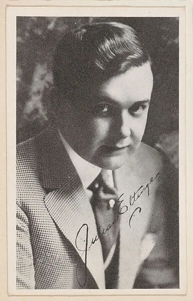 Julian Ettinger from Kromo Gravure "Leading Moving Picture Stars" (W623) — Kromo Gravure Photo Company, Detroit, Michigan