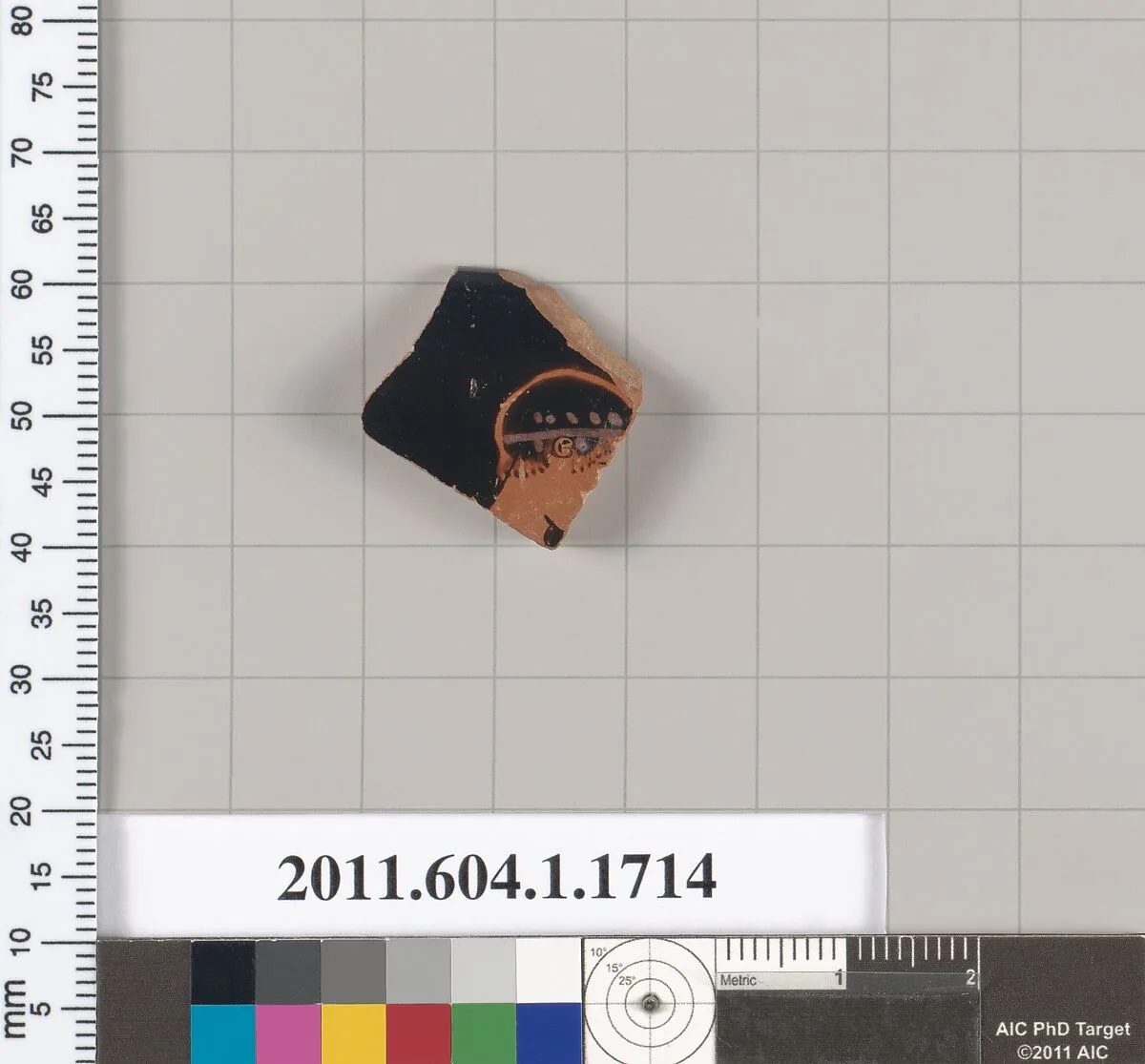 Terracotta rim fragment of a kylix (drinking cup) — Unknown